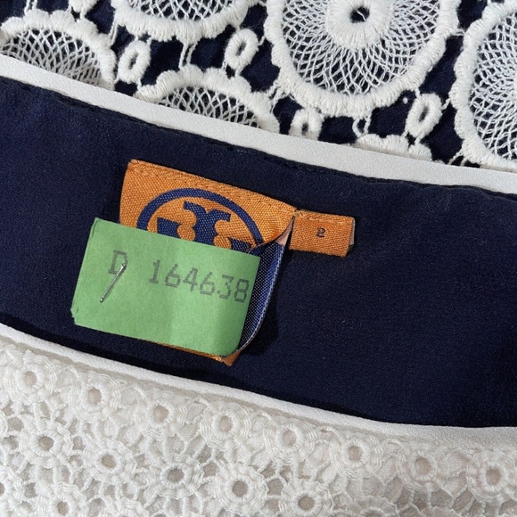 Tory Burch Janeen Crochet Long Sleeve Top Size XS - Picture 7 of 8